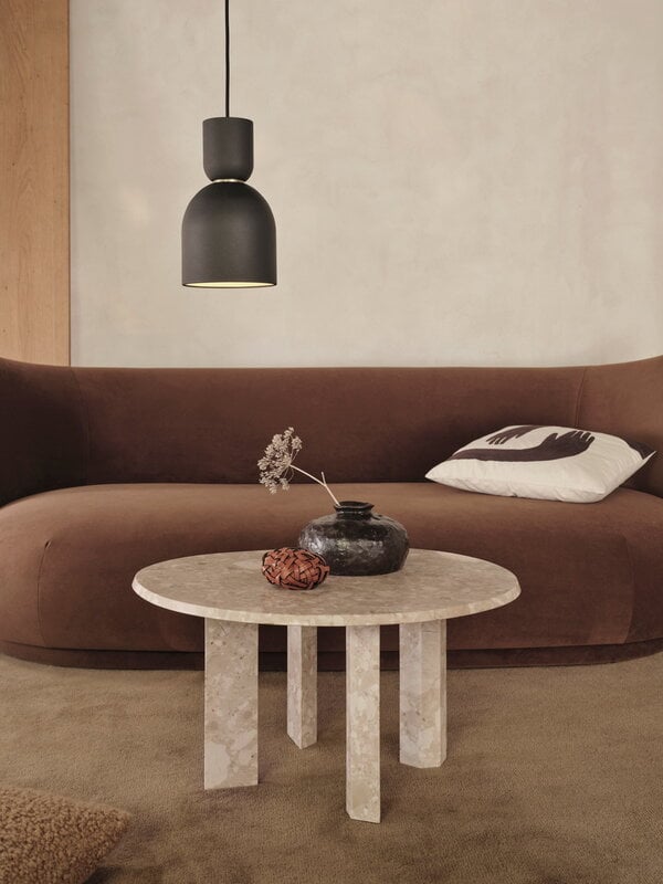 Ferm Living Taula coffee table, sand, decoration image