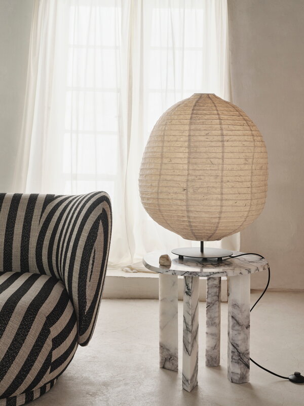 Ferm Living Taula side table, white - charcoal, decoration image