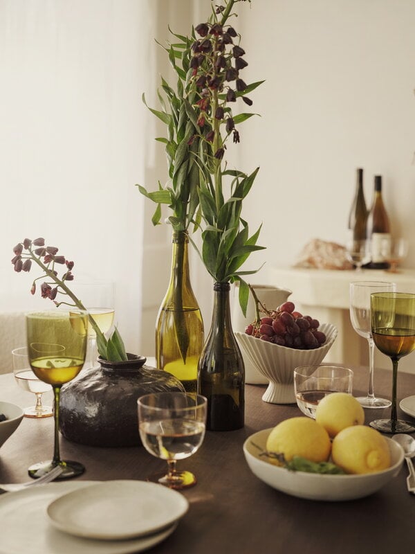 Ferm Living Host white wine glasses, set of 2, blush, view 3