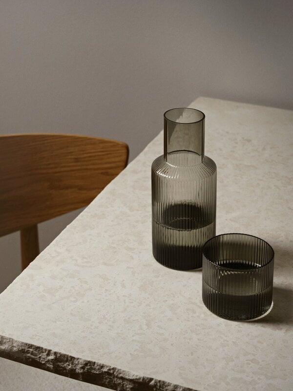 Ferm Living Ripple karahvisetti, pieni, savunharmaa , näkymä 5