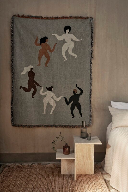 Ferm Living Tavolino Distinct, travertino, vista 4