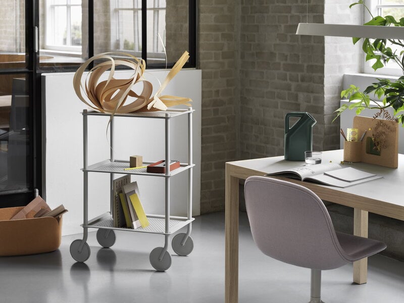 Muuto Carrello Flow, 3 piani, grigio, immagine decorativa
