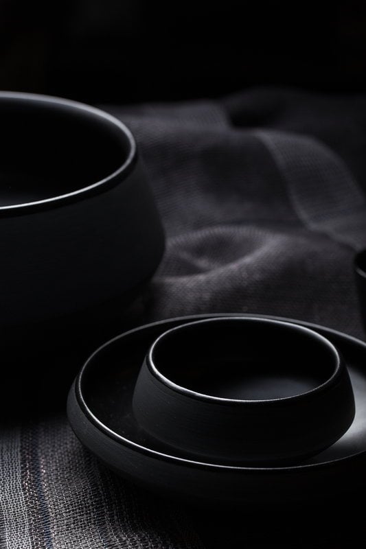 Or later pepper mow Vaidava Ceramics Eclipse bowl 0,7 L, shallow, black | Finnish Design Shop