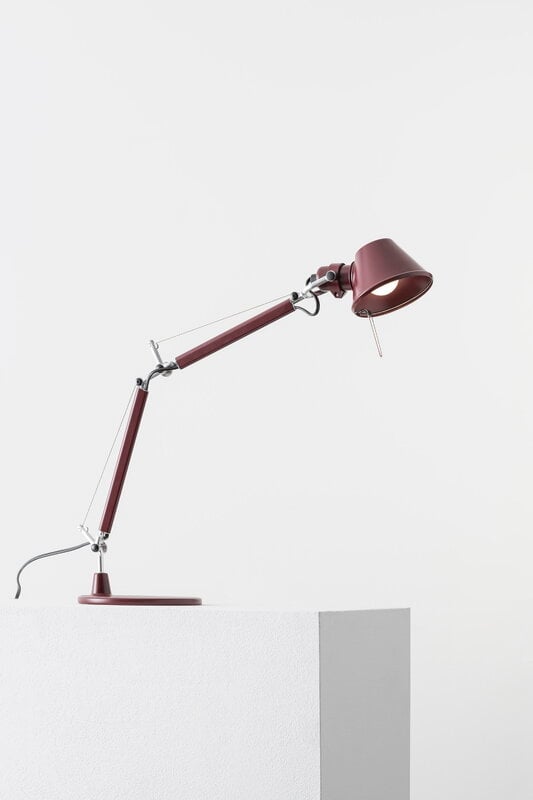 Artemide Tolomeo Micro table lamp, ruby red, special edition, view 4