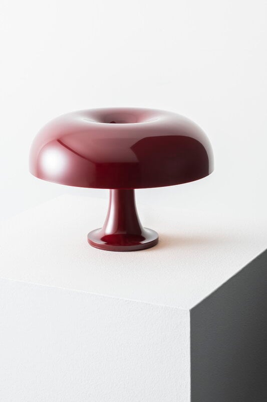 Artemide Nessino table lamp, ruby red, special edition, view 2