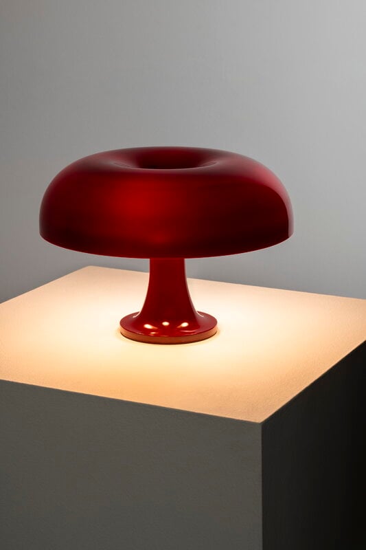 Artemide Nessino table lamp, ruby red, special edition, view 3