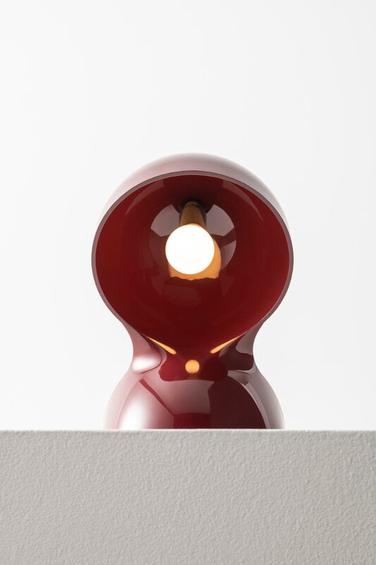 Artemide Dalù table lamp, ruby red, special edition, view 4