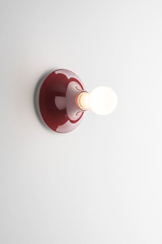 Artemide Teti wall/ceiling lamp, ruby red, special edition, view 2