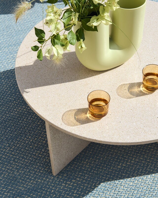 Muuto Halves coffee table, off-white terrazzo, view 4