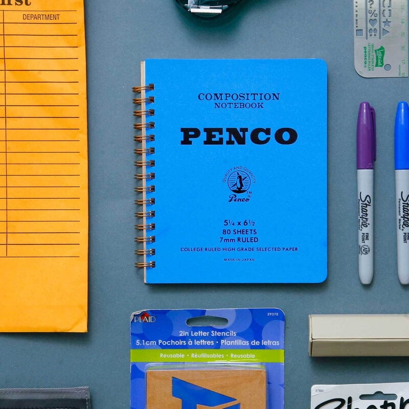 Penco Cuaderno Coil, S, azul, vista 2