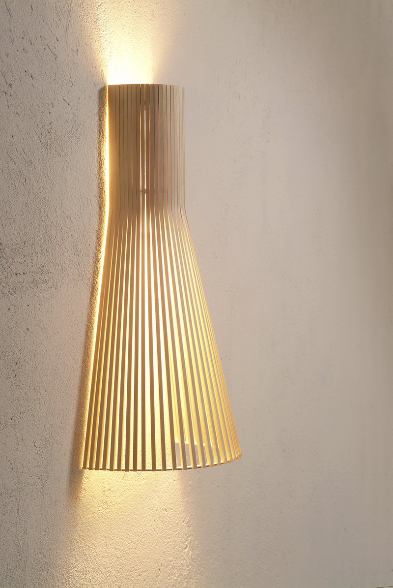 Secto Design Secto 4230 wall lamp 60 cm, birch Finnish