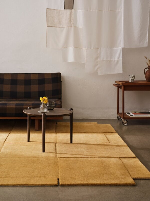 Design House Stockholm Basket matto, 245 x 245 cm, okrankeltainen, näkymä 3
