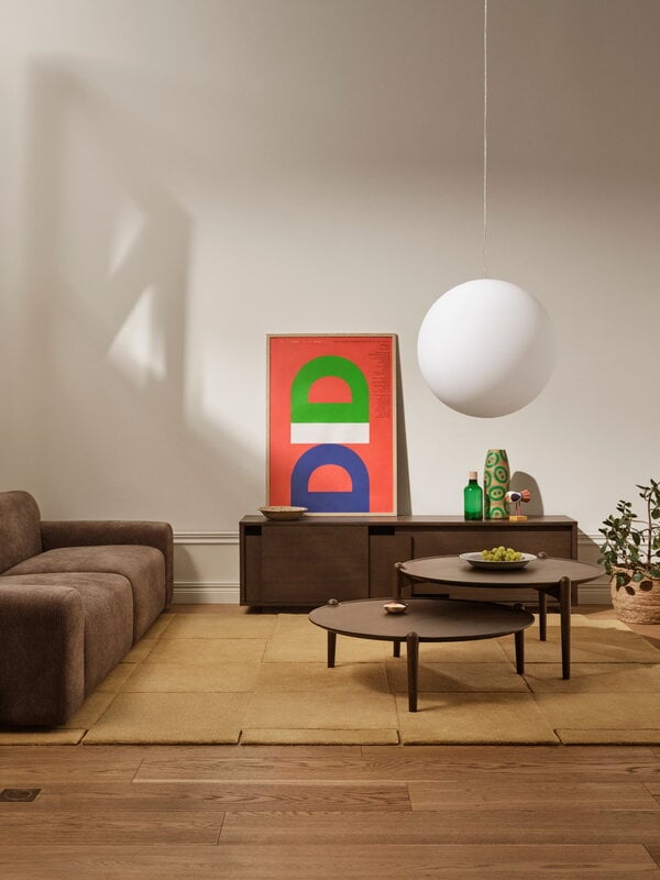 Design House Stockholm Aria sohvapöytä, 90 cm, matala, tumma tammi, näkymä 2