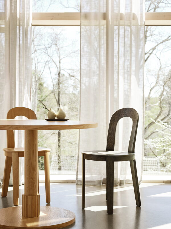 Design House Stockholm Olivia Stuhl, dunkle Eiche, dekorationsbild