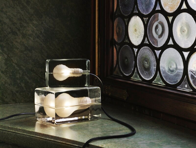 Design House Stockholm Mini Block Lamp, black cord | Finnish Design House Stockholm Mini Block Lamp, black cord | Finnish