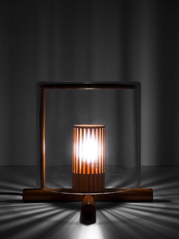 Design House Stockholm Fireplace table lamp, red, decoration image