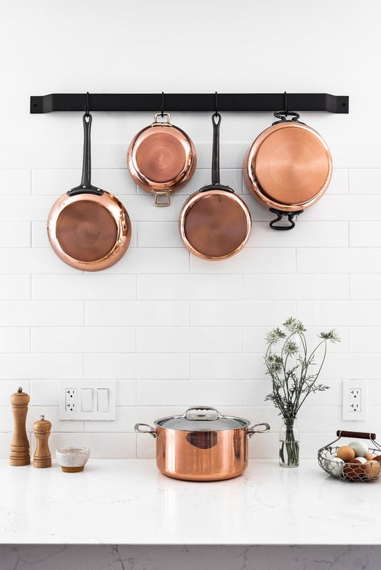INOCUIVRE SERVICE Copper Stew Pan with Brass Handles - Mini Set of 2
