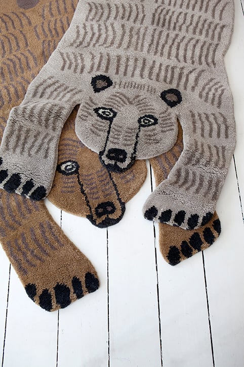 MUM's Bear rug, light brown | Finnish Design Shop