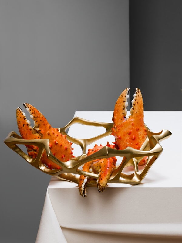 Tom Dixon Bone bowl, small, brass, decoration image