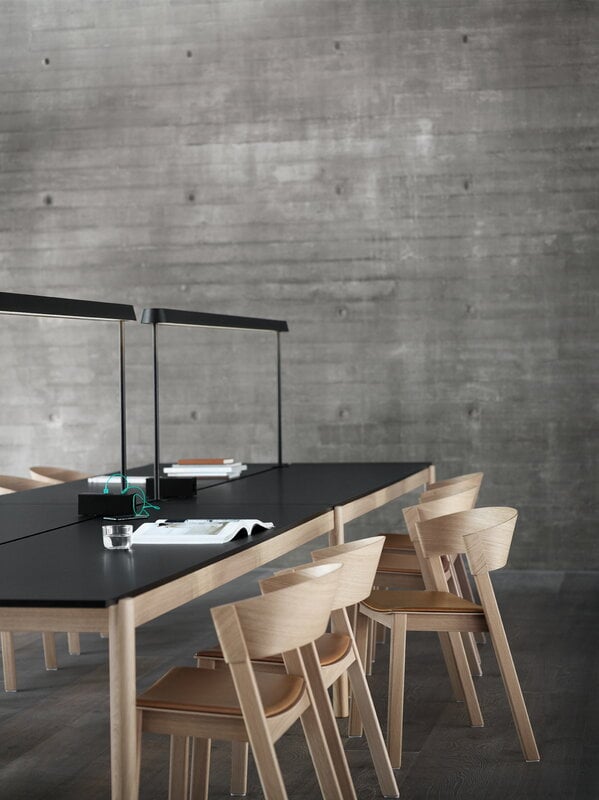 Muuto Cover Stuhl, Eiche - Refine Leder Cognac, dekorationsbild