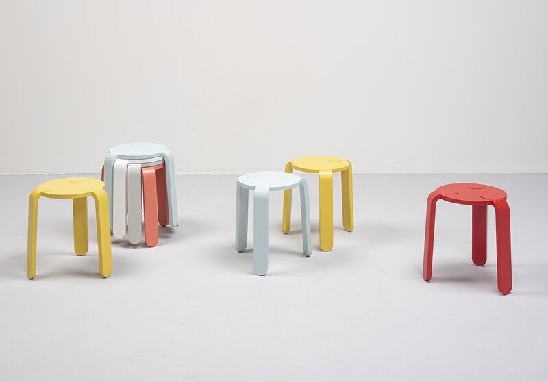 Muoto Collection Lulu stool, light blue, decoration image