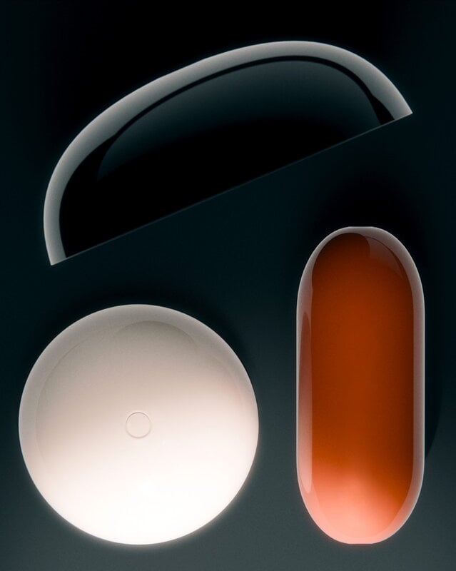 Marset Gambosa M table lamp, pink -orange, decoration image