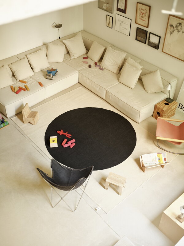 Nanimarquina Topo rug, black, decoration image