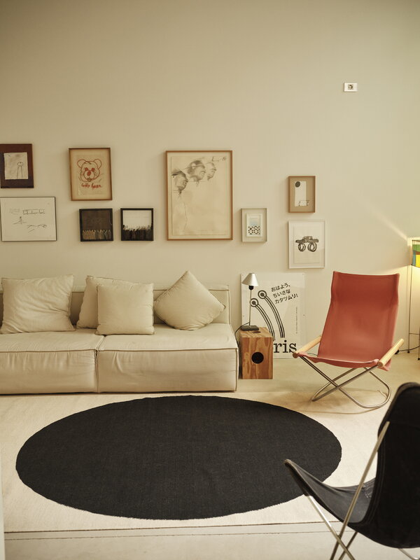 Nanimarquina Topo rug, black, decoration image