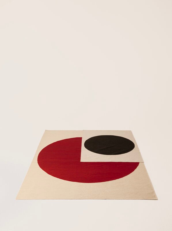 Nanimarquina Topo rug, red, decoration image