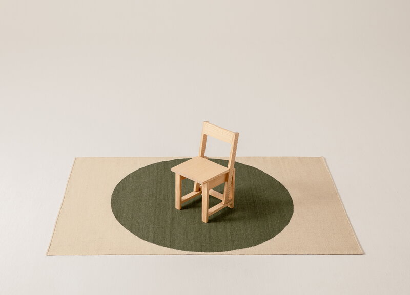 Nanimarquina Topo rug, green, decoration image