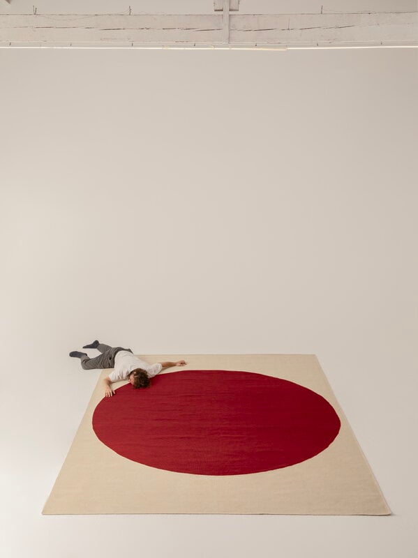 Nanimarquina Topo rug, red, decoration image