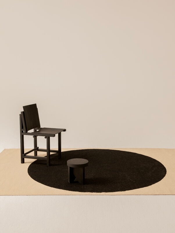 Nanimarquina Topo rug, black, decoration image