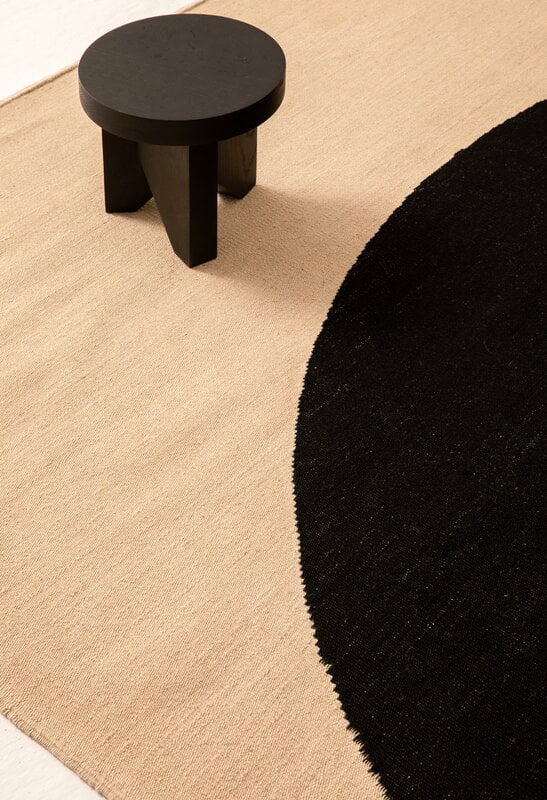 Nanimarquina Topo rug, black, decoration image