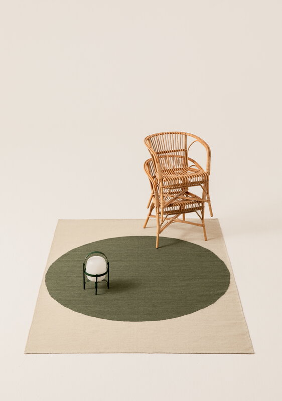 Nanimarquina Topo rug, green, decoration image