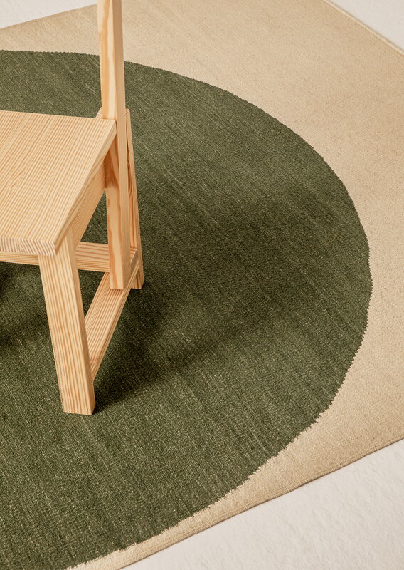 Nanimarquina Topo rug, green, decoration image