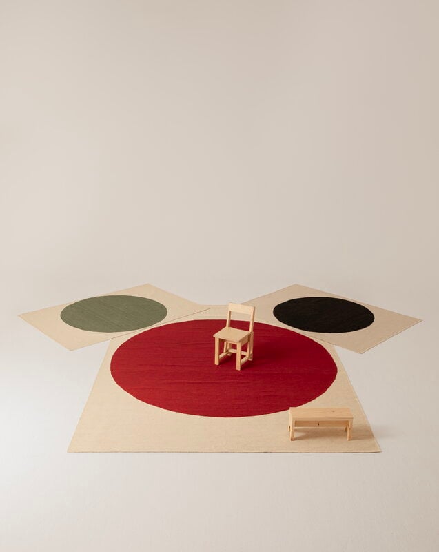 Nanimarquina Topo rug, red, decoration image