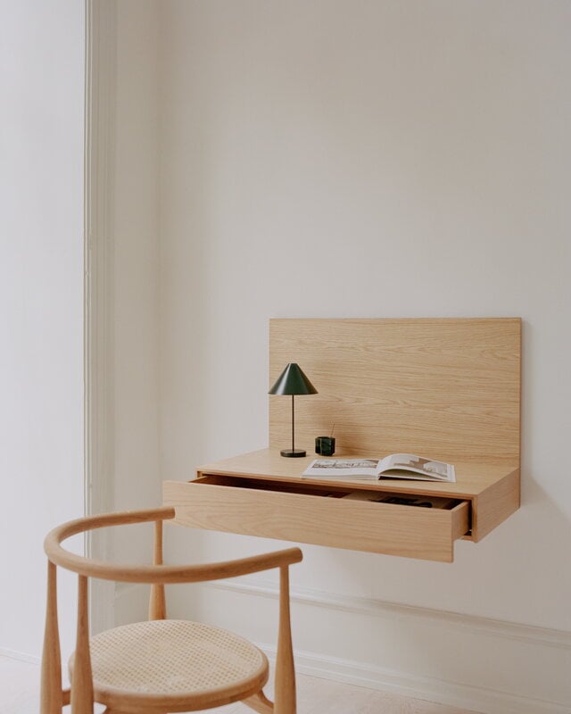 New Works Tana wall mounted desk, oak, decoration image