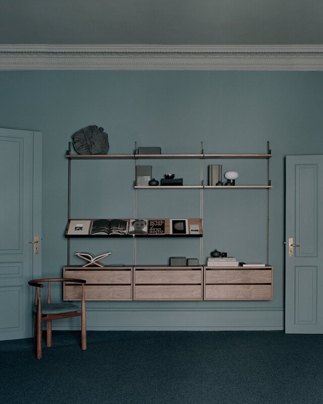 New Works Buffet bas avec tiroirs New Works, noyer, image décorative