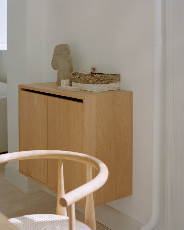 New Works New Works cabinet, tall with doors, oak, decoration image