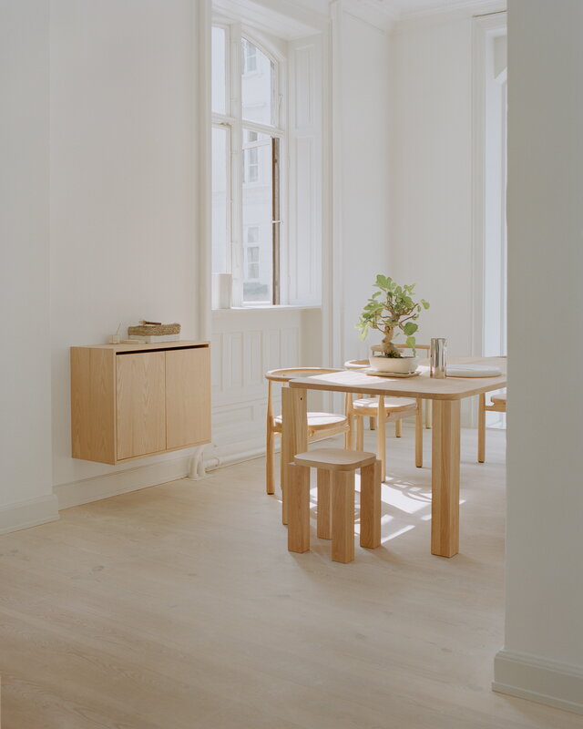 New Works New Works cabinet, tall with doors, oak, decoration image