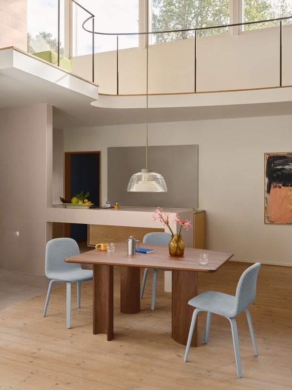 Muuto Re-norm table, 130 x 120 cm, lacquered walnut, decoration image