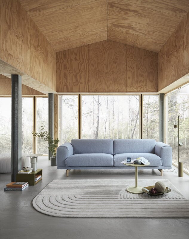 Muuto Rest Sofa, 3-Sitzer, schwarz - Hearth 12, dekorationsbild
