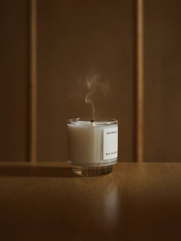 Hetkinen Archipelago scented candle, 260 ml, cotton wick, decoration image