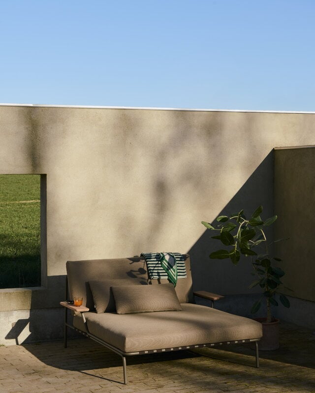 Muuto Coussin Settle Outdoor, Ribbed Weave 5 taupe, image décorative