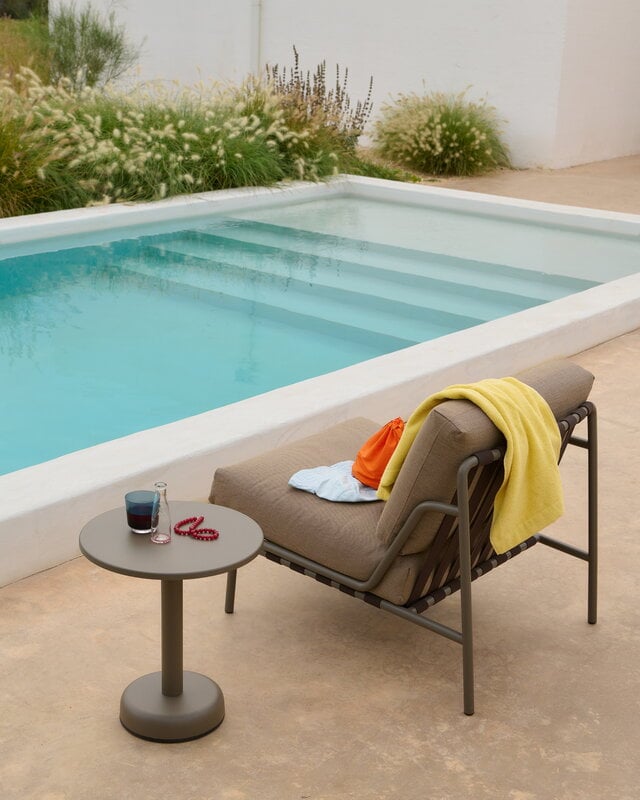 Muuto Table basse Linear Steel, 42 cm, taupe, image décorative
