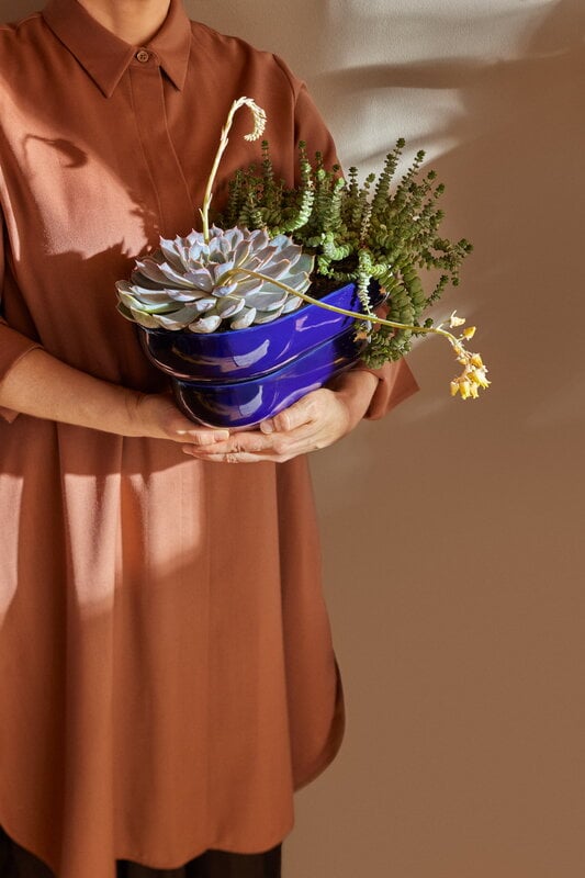 Pidät KUKKA flowerpot, cobalt, decoration image