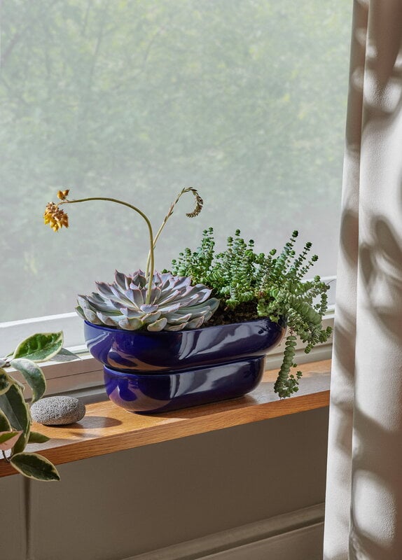 Pidät KUKKA flowerpot, cobalt, decoration image