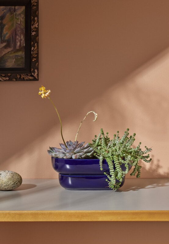Pidät KUKKA flowerpot, cobalt, decoration image