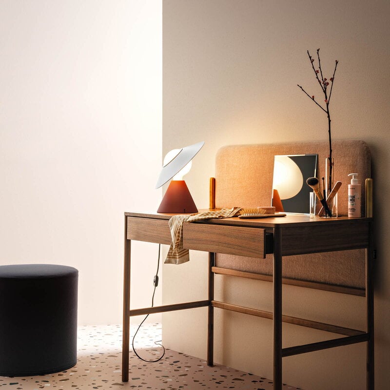 Stilnovo Fante table lamp, brick - white, decoration image