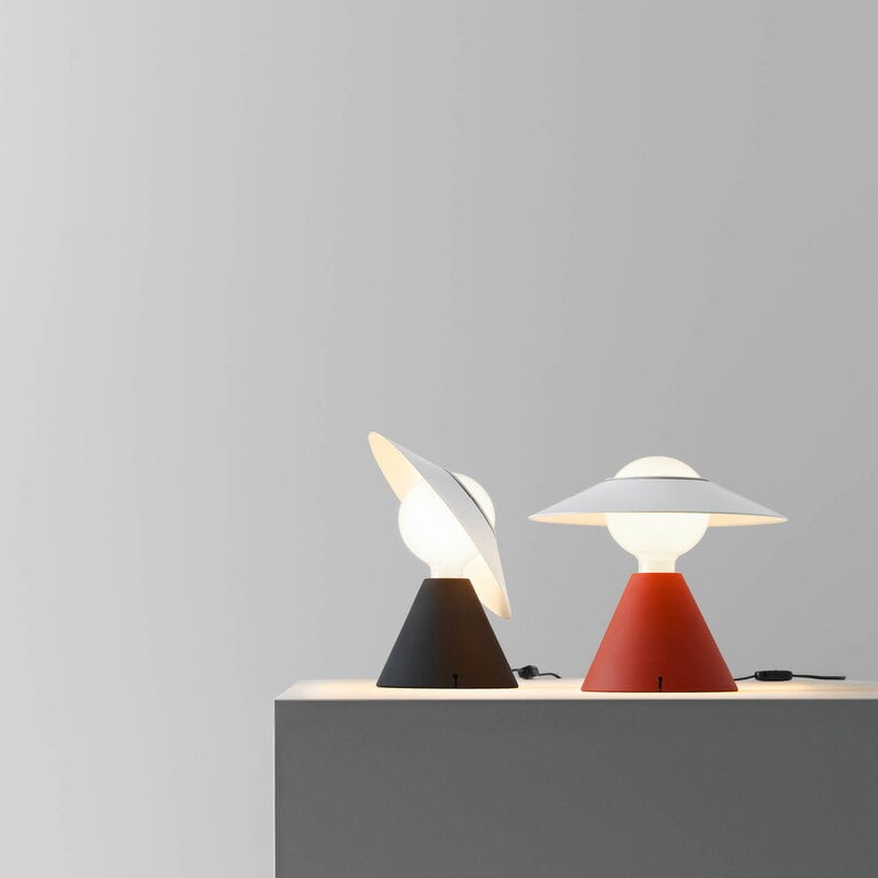 Stilnovo Fante table lamp, black - white, decoration image